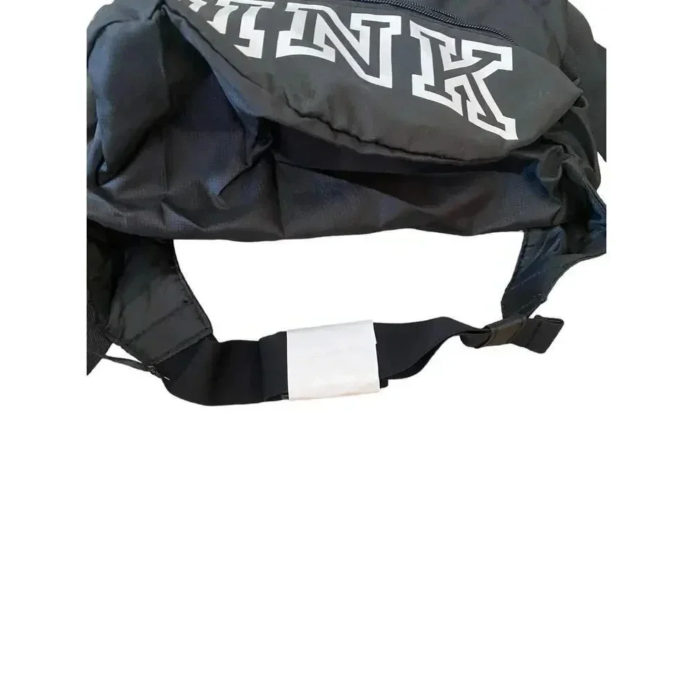 NWT Victoria's Secret Pink Black Fanny Pack Convertible Backpack Combo